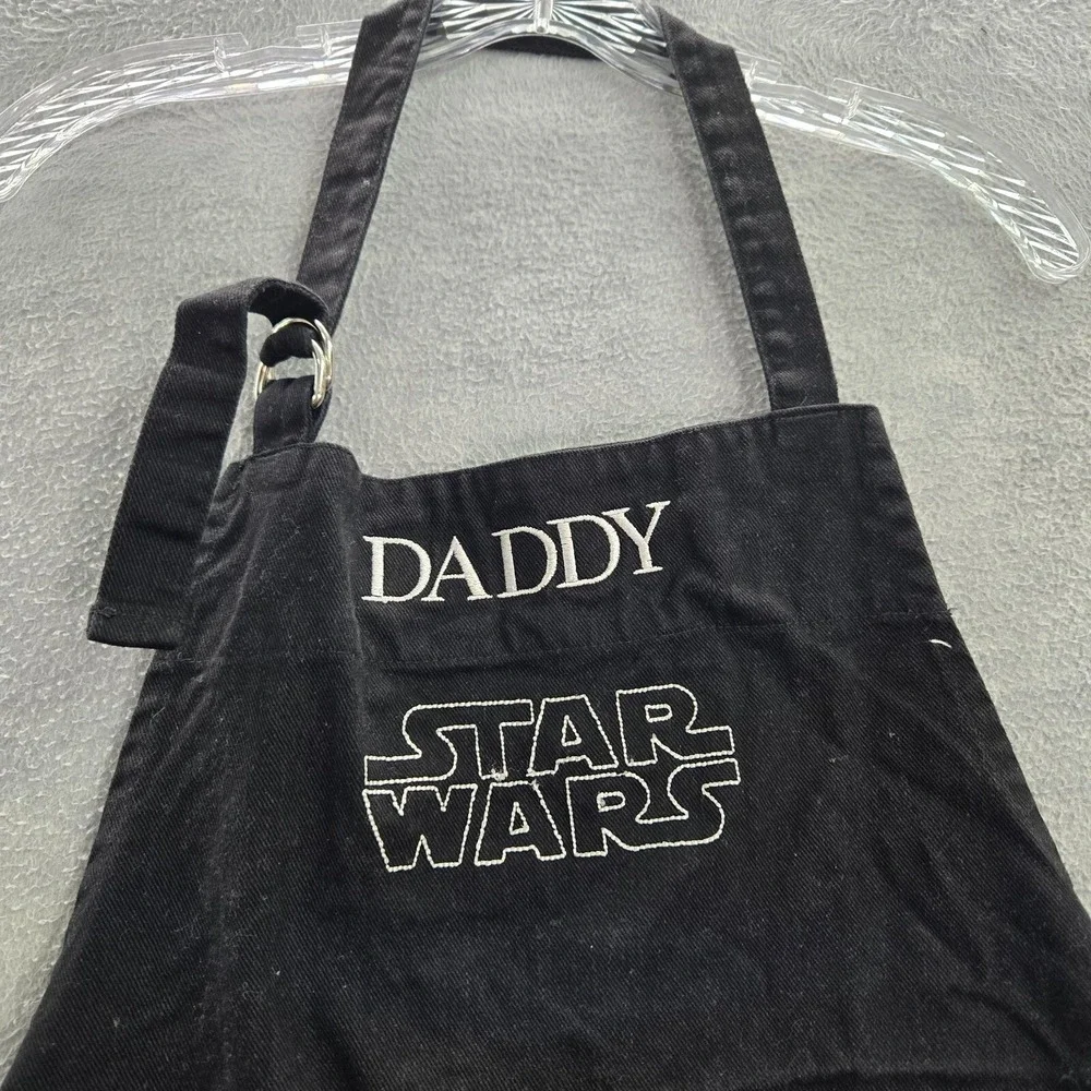 Star‎ Wars Men Apron One Size Black Darth Vader Yoda Storm Trooper Daddy Logo